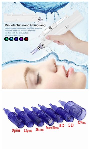 Cartuccia ad ago da 10 pezzi per mesoterapia Meso Gun Derma Pen MicroNeedle Stamp Anti Aging Cura della pelle del viso