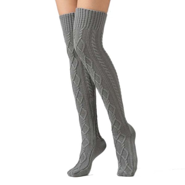 

knit stockings for women boot socks women's winter warm indoor home socks, Black