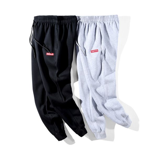 

2018 Новое прибытие мужские женские черные серые брюки Sup красные буквы вышивка спо