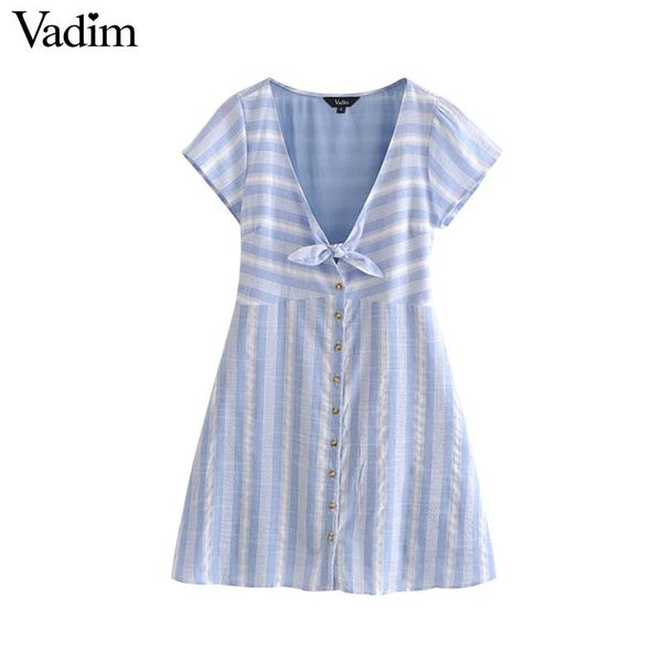 blue and white floral sundress