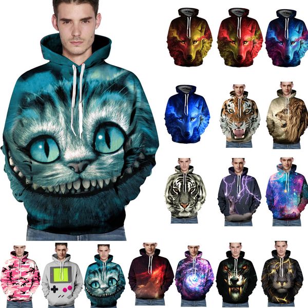 

Cool 3D Print Graphic Women Men Couple Hoodie Sweatshirt Pullover Jumper Hooded Coat
