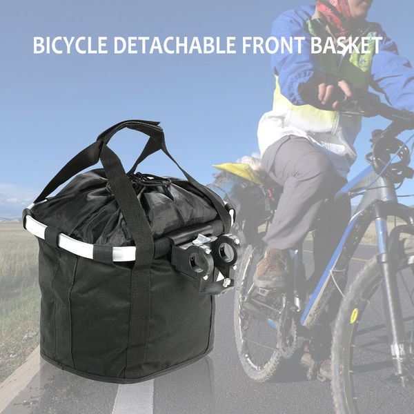 

bicycle bags bike detachable cycle front canvas basket carrier bag pet carrier aluminum alloy frame outdoor bag case package