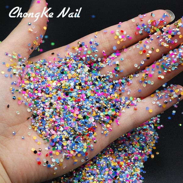 

2mm 2000pcs mixed color jelly ab color nail art resin rhinestones non hix rhinestones for nail art decorations accessories, Silver;gold