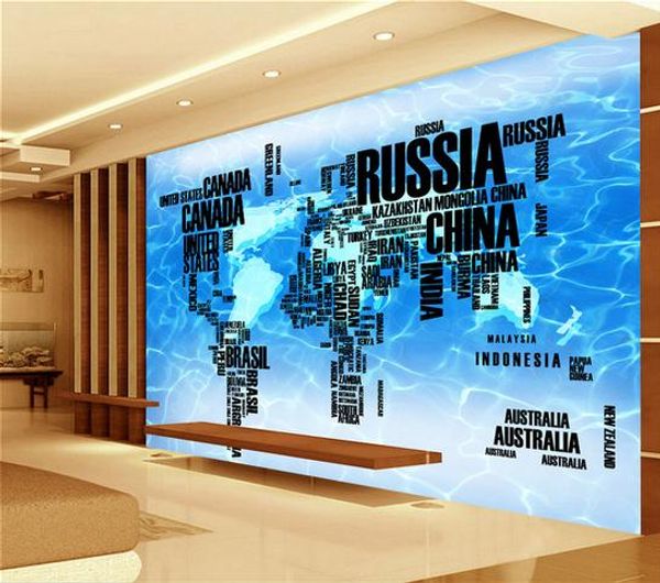 

фото настенные росписи обои 3d карта мира фон стены 3d обои