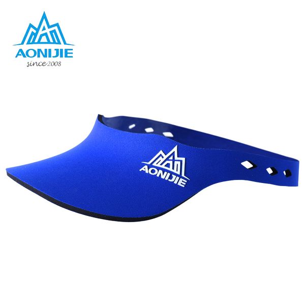 

2018 new summer aonijie outdoor super light tennis cap motion empty hat marathon quick drying peaked cap man, Black;white