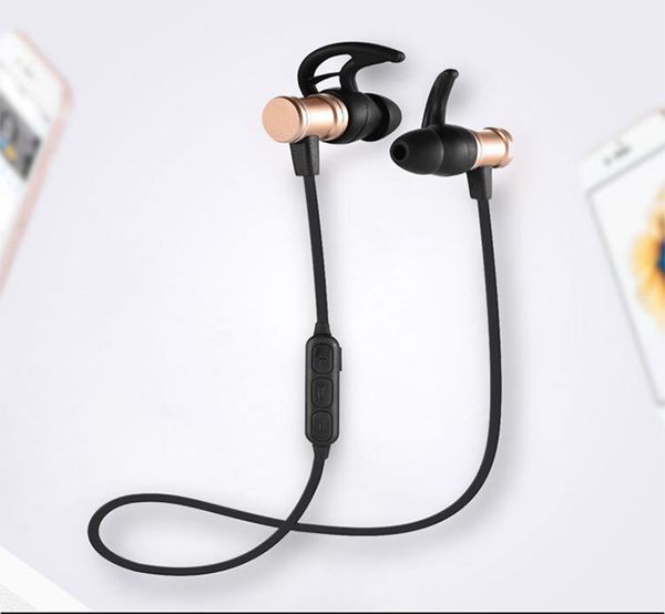

in-ear sls-100 wireless bluetooth headphones metal magnetic runing handearphones super bass stereo bluetooth earphones with mic