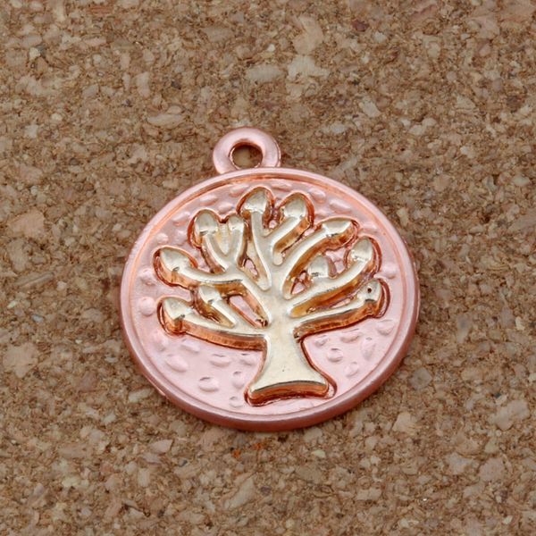 

tree of life charms pendants 50pcs/lot 20x23.2mm alloy fashion jewelry diy fit bracelets necklace earrings 2color select a-270, Bronze;silver