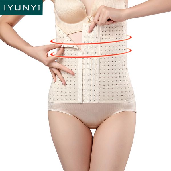

iyunyi waist trainer slimming belt women slimming modeling strap body shapers shapewear for women postpartum corset, Black;white