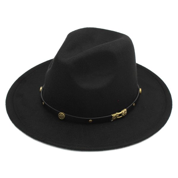 

new fashion men women wool blend panama cap derby hat for laday chapeu feminino church jazz cap, Blue;gray