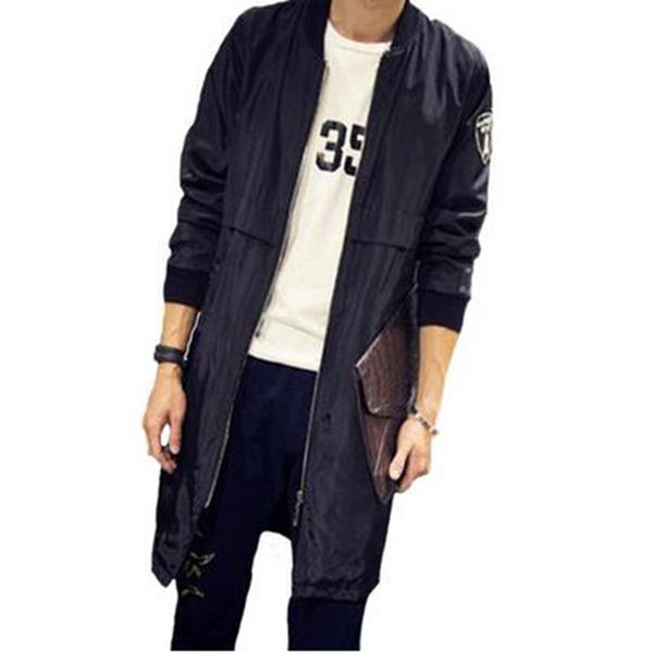 

thintenda spring-jacket-mens fashion jacket hip hop long casual women mens windbreaker oversized streetwear bomber coat men t249, Black;brown
