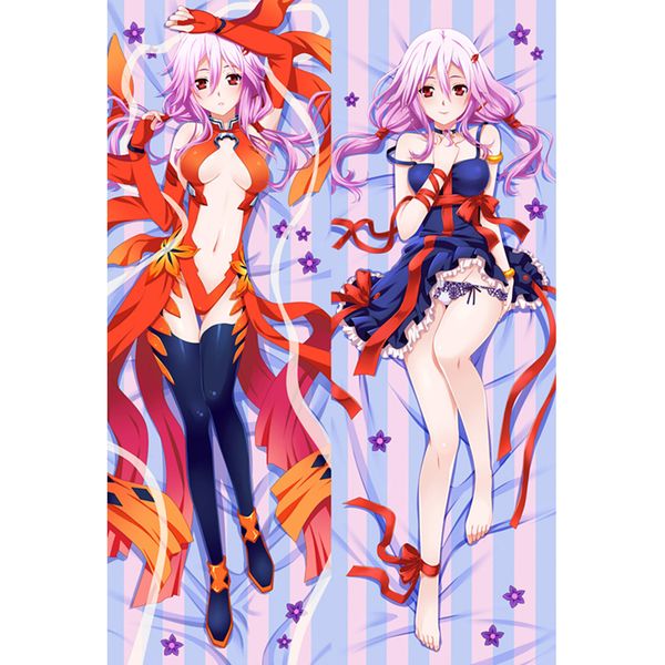 

anime characters life-sized girl yuzuriha inori gc pillow cover guilty crown double-sided bedding body hugging pillowcase