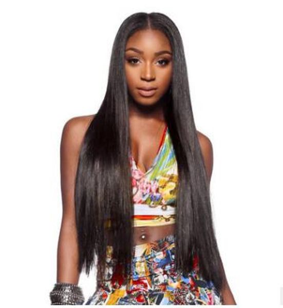Xiu Zhi Mei 12 26inch Black Black Medium Long Straight Hair Wig