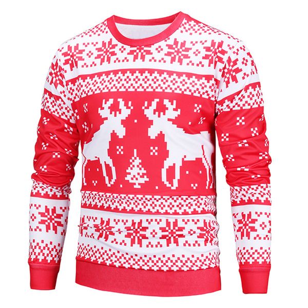 

новое прибытие рождество снег дерево мода мужчины / женщины смешные 3d печатных толстовка стиль мода повседневная толстовка b317, Black