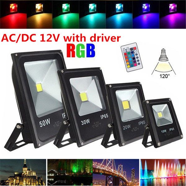 

10шт refletor светодиодный прожектор rgb 10 вт 20 вт 30 вт 50 вт светодиодный прожектор водонепроницаемый led прожектор наружного освещения