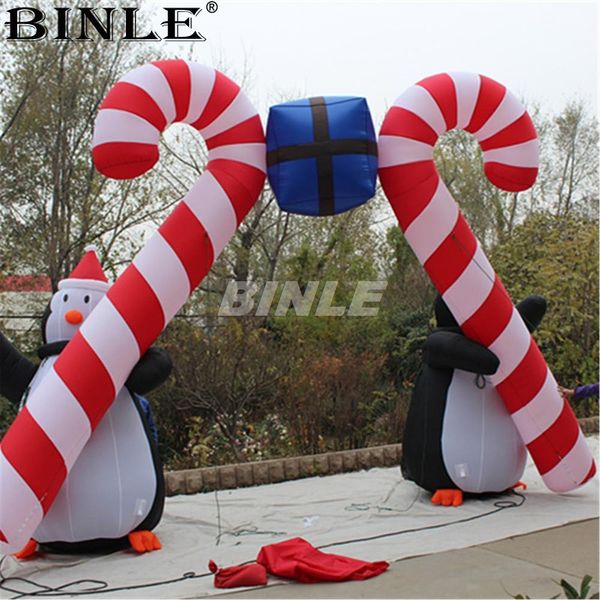 6m 20ftw Large Outdoor Gift Shaped Christmas Inflatable Arch