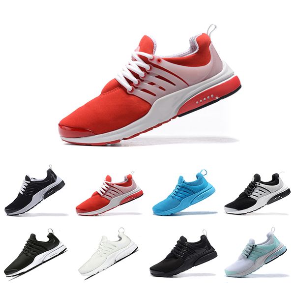 

2018 Newest Running Shoes Comft Red Breathable Presto Blackout Cheap Red Navy Blue Triple White Black Fall Olive air