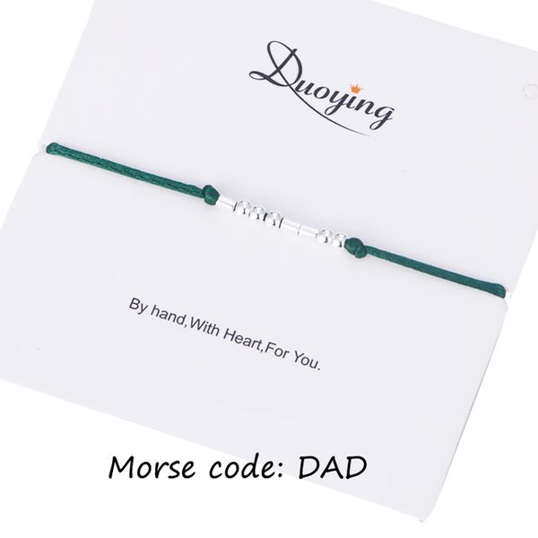 

duoying morse code bracelet dad personalized hidden message custom message bracelet gift for women ebay supplier, Black