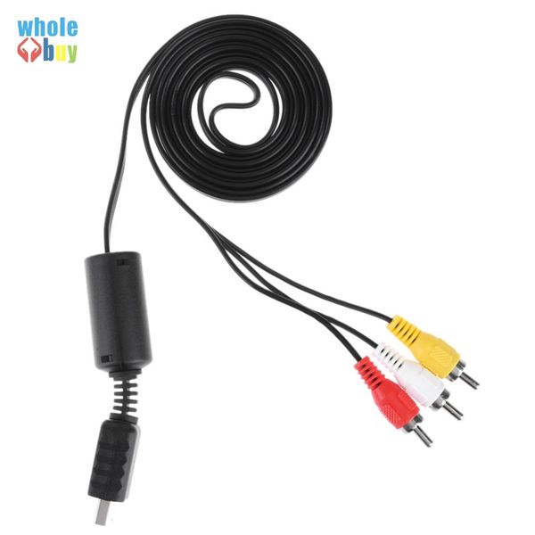 

wholesale 6ft (1.8m) audio video av cable to rca for sony for ps2 ps3 / playstation system 300pcs/lot