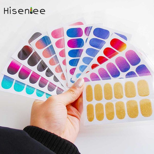 

new shiny sweet fashion 9sheet nail stickers diy fashion charm nail accessories decorative stickers tool, Black