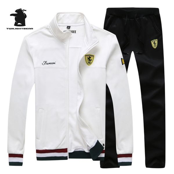 

new men's sweatshirts suit designer autumn fashion printing slim fat baseball jersey suit men sportwear jogging suits 4xl bff458, Gray