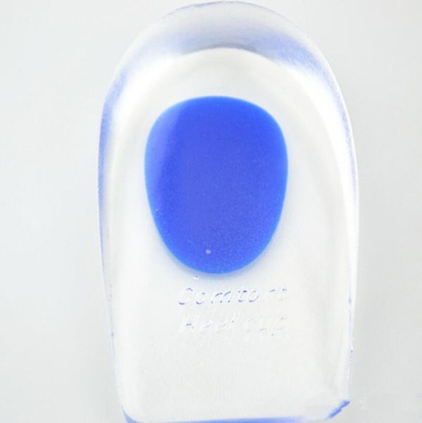 Singolazione in gel di silicone Taccola mezza scarpa da cula di cuccioli di cura del piede calcaneale Strumento di assistenza sanitaria elastico LX2672