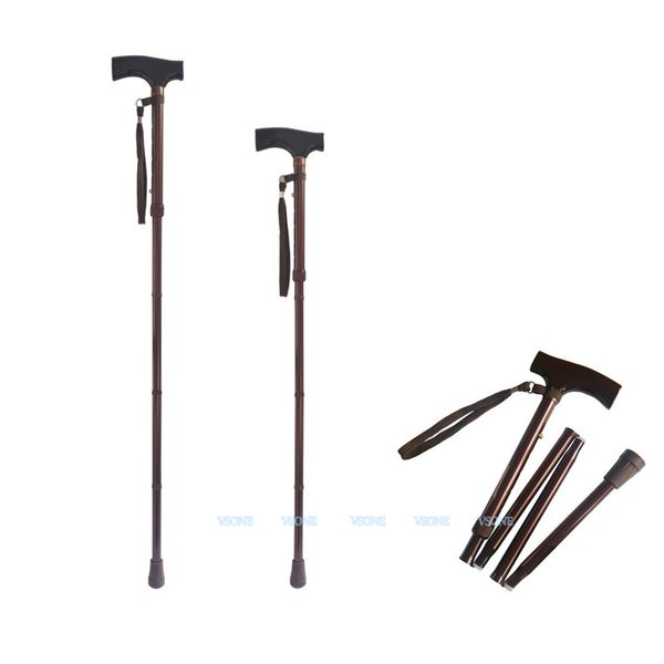 

adjustable folding support walking cane 31.5 - 35.4 inch (folds down 4 sections),lightweight walking stick mobillity aid