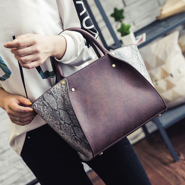 

Американская Мода Сумка Змеевидные Крылья Повседневная Женская Сумка Шить Плечо