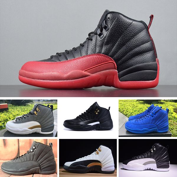 

NIKE Air Jordan 12 Retro Высокое Качество 12 12 s OVO Тренажерный Зал Красная Шерсть Обувь Такси