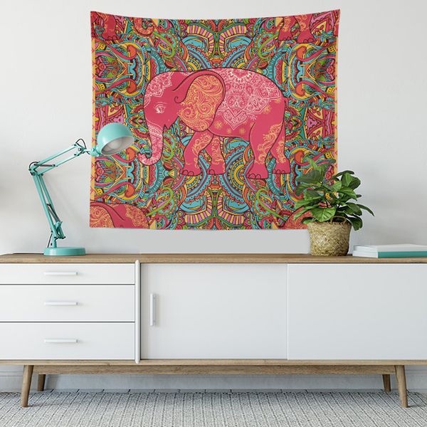 Wholesale China Suppliers Best Quality And Cheap Price Durable Picture Printing Polyester Elephant Hanging Wall Tapestry Ceiling Tapestries Ceiling