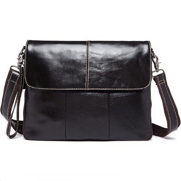 

european genuine leather men bag men briefcases male leather business computer lapbags crossbody bags mens messenger bag