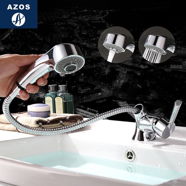 2019 Modern Bathroom Faucet Pull Out Shower Head Nozzle Single Handle Swivel Spout Sink Mixer Tap Chrome Polish 2 Modes Clmp017z From Qinqinmeling