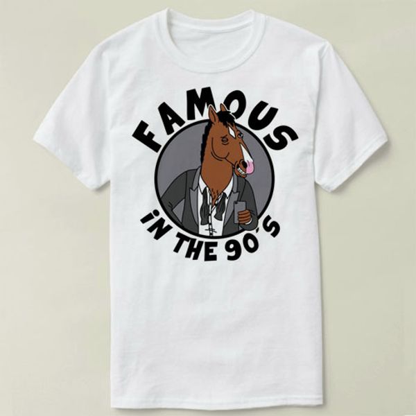 

bojack horseman clothing summer solid t-shirt male casual tshirt fashion mens short sleeve plus size 3xl cmt, White;black