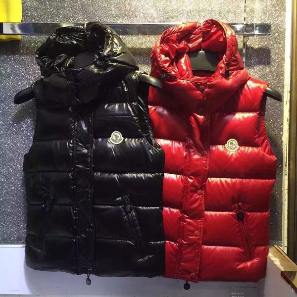 

M Марка высокое качество женщины дети с капюшоном вниз жилет пуховик верхняя одеж