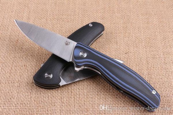 

2 Styles Shirogorov PA90S Flipper Bearing Folding knife 5CR15MOV Blade G10 Handle Outdoor Camping Hiking Knives Xmas Gift For Men P308Q