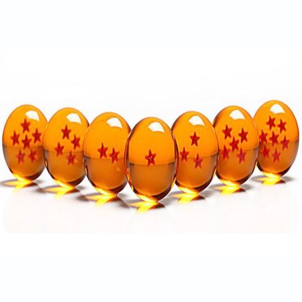 

animation dragonball 7 stars crystal ball 4.5cm new in box dragon ball z complete set toys 7pcs/set 20sets