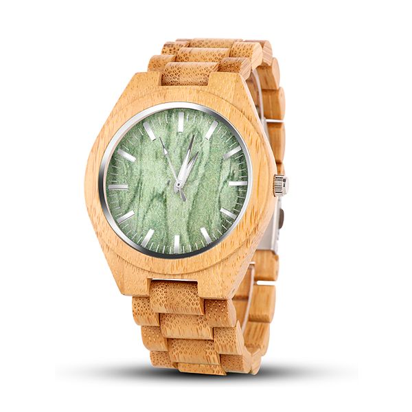 

lovers' fashion wood watch women men wooden watch luxury full wood men's women's watches clock saat reloj hombre, Slivery;brown