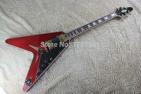 

Factory wholokale new tyle g flying v red electric guitar 145 10
