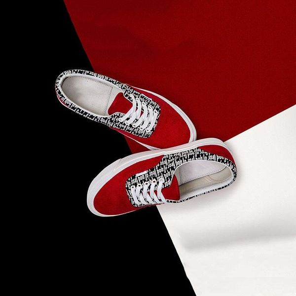 

with original box] fear of god x pacsun era 97 reissue canvas shoes men womens casual shoes era 97 red black skateboarding boots sneakers