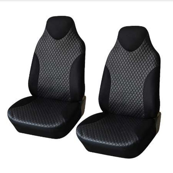 Autoyouth 2pcs assento dianteiro cobre coberturas de assento de esportes preta Cobertura de assento de tecido de PVC Cobertura de assento universal para Toyota