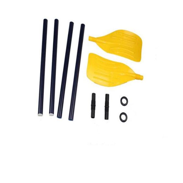 

mounchain 1pair plastic inflatable boat kayak paddle detachable quant oar for rubber boat