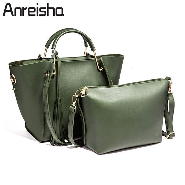 

anreisha designer women's handbag soft leather female messenger bags newest fashion office ladies bags women tote bag