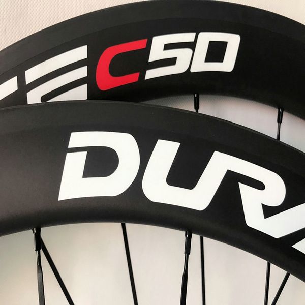 

dura ace c50 carbon wheelset 700c clincher 50mm bicycle wheels glossy for shimano cassette white red paint wheels in carbon