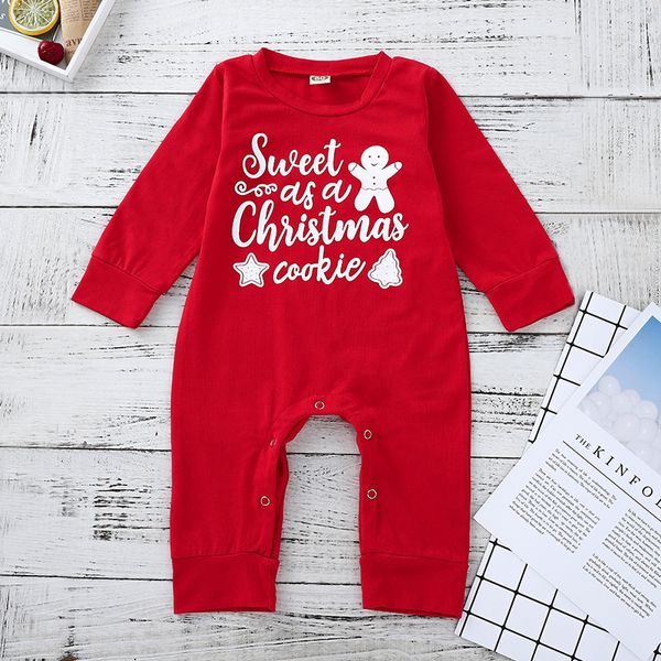 

christmas newborn baby boy girl clothes 2018 brand new sweet snowman letter long sleeve cotton jumpsuit romper infant toddler clothing 0-24m, Blue