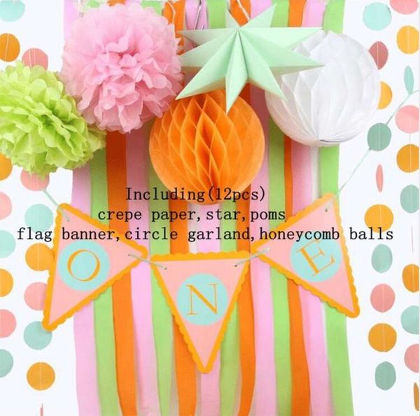 Compre Conjunto De 13 Azul Rosa Fiesta Tematica De La Playa Bajo