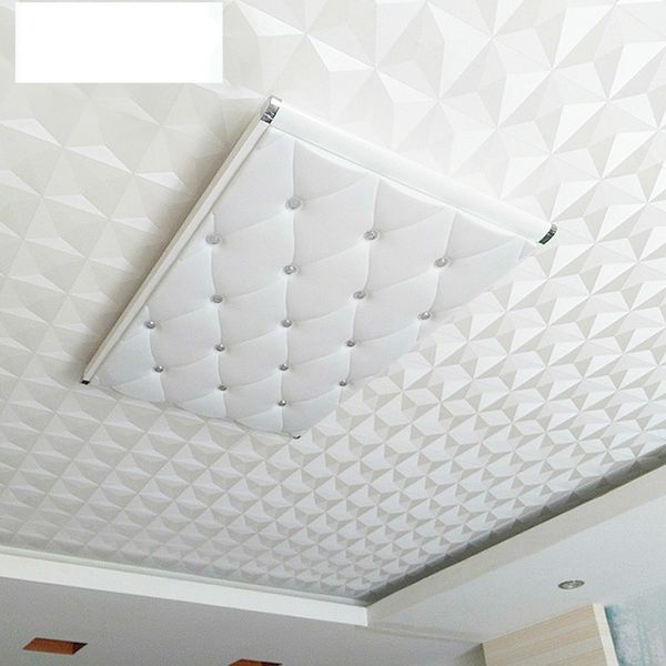 Suspended Ceiling 3d Wallpaper Classic Home Decor Diamonds Pattern Bedroom Background Wall Stickers White High Grade 29of Ww Kids Wall Stickers For