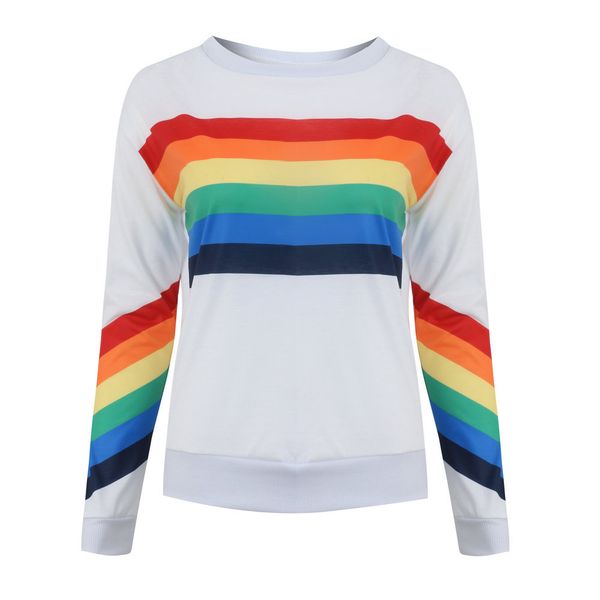 

europe and the united states autumn coat round neck comfortable printed long sleeved zc2927, White