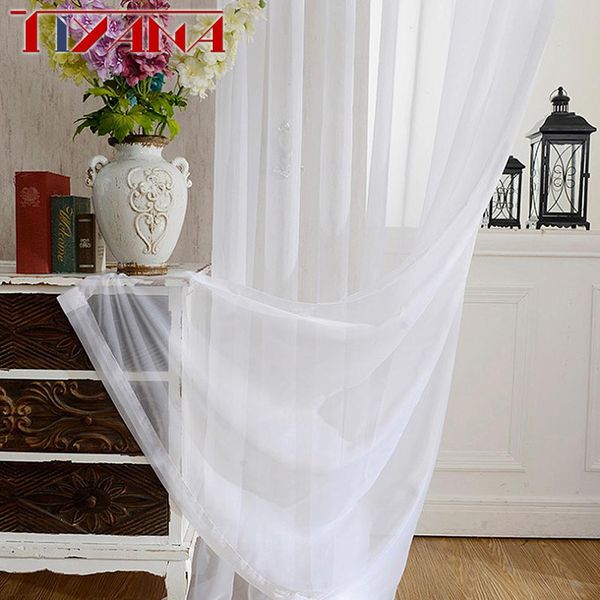 2019 Wedding Ceiling Drapes Solid White Sheer Curtains For Living