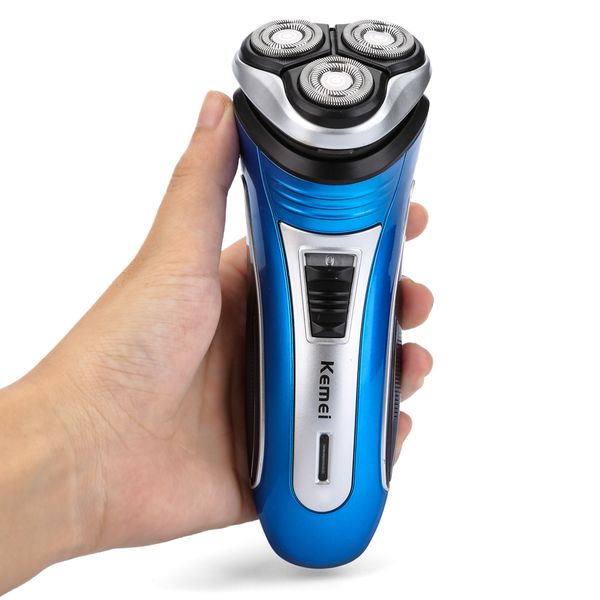 

Kemei KM-2801 удобная перезаряжаемая тройная плавающие головки электробритва бритва Б