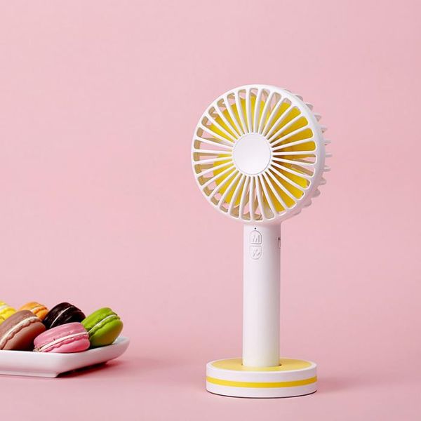 

latest candy colors macaron handheld cooling fan cartoon creative mini usb fan plastic charging portable desksilent handheld fan