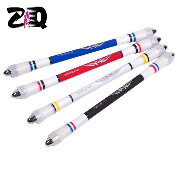 

new creative slip coated non-slip spinning pen champion spinning rolling pen ball point matting 269, Black;red